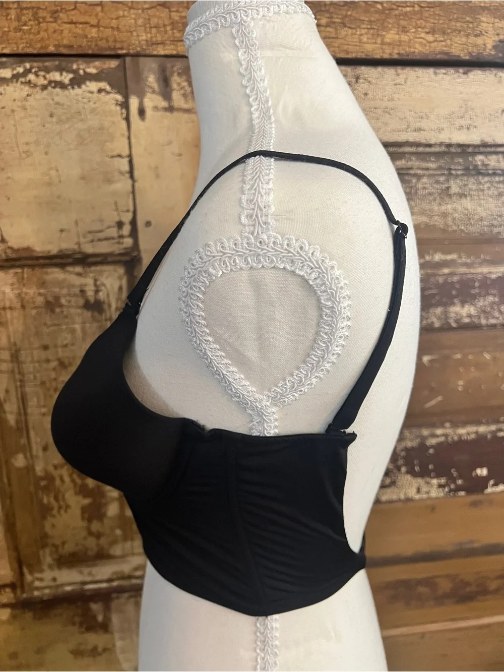 NWT | Black Longline Push Up Bra | Adjustable Straps | Size L